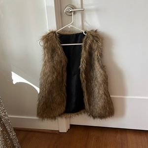 Faux fur vest